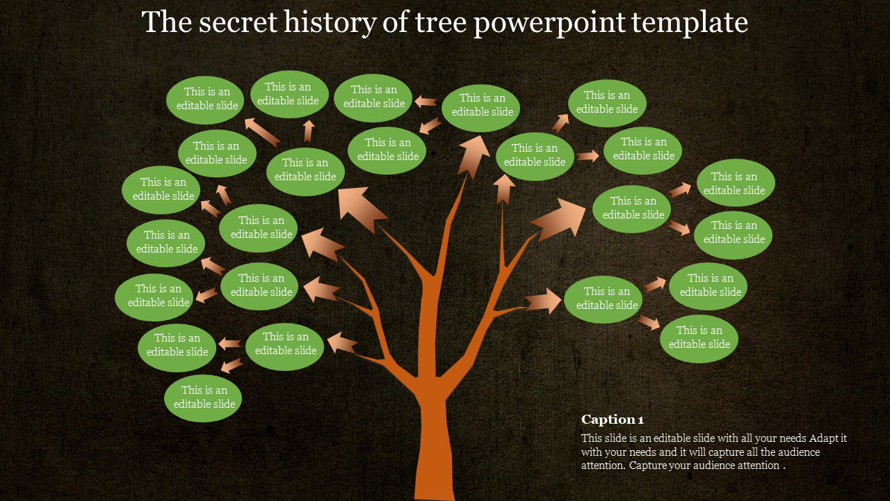 Customizable Tree PowerPoint Presentation Template Slides 
